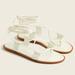 J. Crew Shoes | Jcrew Sorrento Leather Sandals In Cream, Size 6.5 | Color: Cream/White | Size: 6.5