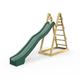 Rebo® Children's Wooden Free Standing 10ft Kids Water Slide - Green | OutdoorToys | Pressure Treated Timber - Strong and Sturdy Wooden Ladder, Perfect for Gardens