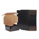 EXYGLO 8x8x4 inch Cardboard Postal Boxes 25 Pack, 204x204x102 mm Black Gift Boxes for Packaging, Medium Shipping Box Mailers for Posting Mailing Small Business