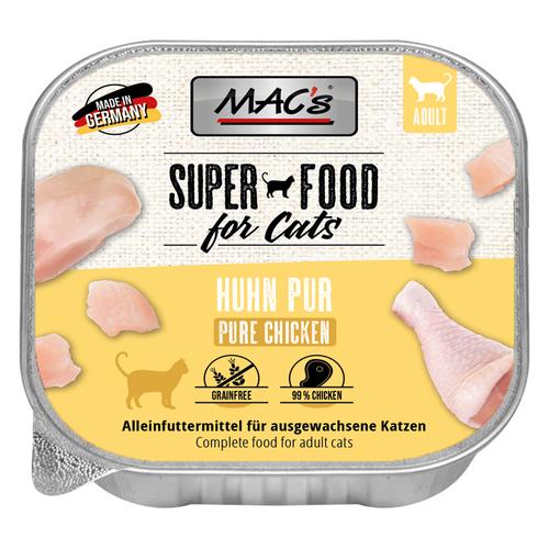 Sparpaket 32x100g MAC's Cat Schale Huhn Pur Katzenfutter nass