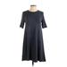 Lou & Grey Casual Dress - A-Line: Gray Solid Dresses - Women's Size X-Small