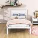 Red Barrel Studio® Wood Platform Bed Frame w/ Headboard Wood in White | 36 H x 42 W x 76 D in | Wayfair 84DE3F74B76D4496AF9DB8BEDABD7FA0