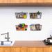 Rebrilliant Kitchen Basket Cabinet Door Organizer Steel in Black/Gray | 4.72 H x 11 W x 4.72 D in | Wayfair DC9B779CC7744E3B991C6E7D98A2890D