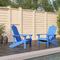 vidaXL Garden Adirondack Chairs 2 pcs HDPE Aqua Blue