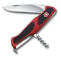 Couteau suisse Victorinox Rangergrip 52 5 fonctions lame rouge et noire verrouillable manche