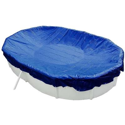 Evolution - Abdeckplane Oval 623x360 cm Blau mit Übermaß Sommer & Winter Pool Schwimmbad Image