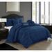 Porch & Den Summerwood Solid Color Fringe Stripe 7-piece Comforter Set