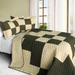 Oh My Love 3PC Vermicelli-Quilted Patchwork Quilt Set (Full/Queen Size)