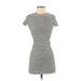 Soprano Casual Dress - Mini: Ivory Stripes Dresses - Women's Size Small