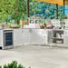 Westport Aluminum Outdoor Kitchen in Matte White - Cabinet with Two Doors - Frontgate