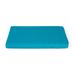 Teal Happy Place Durable Dog Mat, 23" L X 15" W X 2" H, Small, Blue