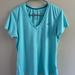 Nike Tops | Aqua Nike Dri-Fit Aqua Vneck T-Shirt Like New | Color: Blue | Size: L