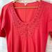 J. Crew Tops | J Crew Short Sleeve Top Sz S | Color: Pink/Red | Size: S