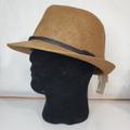 Levi's Accessories | Levi's Hat Fedora Brown Brim Hat Black Rope Accent Knot Large | Color: Black/Brown | Size: L