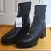 Zara Shoes | Nwt Zara Size 11-U.S. Black Combat Boots W/ Zippers | Color: Black | Size: 11