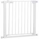 PawHut Adjustable Pet Safety Gate Dog Barrier Home Fence Room Divider Stair Guard Mounting White (76 H x 75-82W cm)