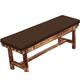 Waigg Kii Waterproof Garden Bench Cushion 2/3 Seater Outdoor Indoor,100/120cm Garden Bench Cushions Seat Pad Mat for Swing Patio Garden Home (150x35cm,Coffee)