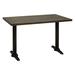 Dining Table Wood/Metal in Brown Restaurant Furniture by Barn Furniture | Wayfair DRTTP3048119T&B