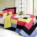 Charming Perfume 3PC Vermicelli - Quilted Patchwork Quilt Set (Full/Queen Size)