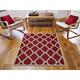 MODA FLATWEAVE Trellis Red 100% Polypropylene Rug