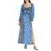 Free People Dresses | Free People Tigerlily Long Sleeve Maxi Dress | Color: Black/Blue | Size: Xl