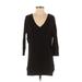 Express One Eleven Casual Dress: Black Solid Dresses - Women's Size X-Small