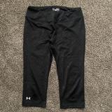 Under Armour Pants & Jumpsuits | Like New! Under Armour Black Workout Cropped Tights | Color: Black | Size: M