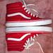 Vans Shoes | Classic Vans High Tops | Color: Red/White | Size: 9