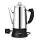 YINO Electric Coffee Percolator,Stainless Steel Stovetop Espresso Maker,12 Cup Electric Coffee Percolator 1.8L Coffee Percolator, Stove Top Coffee Mak…