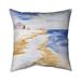 East Urban Home House on the Beach Square Pillow Cover & Insert Polyester/Polyfill blend | 17.25 H x 17.25 W x 4.5 D in | Wayfair