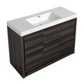 Latitude Run® Abiman 47" Single Bathroom Vanity Set Wood/Marble in Gray | 34.25 H x 47 W x 19.44 D in | Wayfair 8A04B13B1E3A4C39BC01D5FC259F9C84