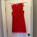 J. Crew Dresses | Coral J. Crew Cap Sleeve Ruffle Dress, Nwt | Color: Red | Size: 6