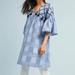 Anthropologie Dresses | Anthropologie Maeve Blue Tassel Tunic Dress | Color: Blue/White | Size: Xs