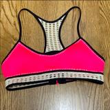 Victoria's Secret Swim | Euc Victoria’s Secret Crocheted Bikini Top In Size Medium In Fuchsia | Color: Pink/White | Size: M