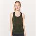 Lululemon Athletica Tops | Lululemon Athletica Tank Top Swiftly Tech Racerback Dark Green Brave Olive Black | Color: Black/Green | Size: 4