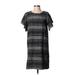 Moon River Casual Dress - Shift: Black Stripes Dresses - Women's Size P