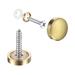 Mirror Screws, 14mm/0.55", 12pcs Cover Nails Gold Tone 304 Stainless Steel - Gold Tone