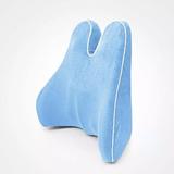 Umber Rea Memory Cotton Office Cushion Car Seat Back Chair Slow Rebound Waist Pillow Waist Cushion in Blue | 13.97 H x 17.71 W x 7.48 D in | Wayfair