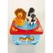 Trinx Dancing Lion & Zebra They Turn On The Ark To A Famous Melody Figurine Wood in Brown | 3.937 H x 3.937 W x 2.7559 D in | Wayfair