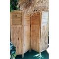 MGP 4 Panel Bamboo Screen Enclosure, 96"W X 48"H Wood/Bamboo/Rattan in Brown | 48 H x 96 W x 2 D in | Wayfair BSC-884