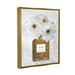 Rosdorf Park Leopard Print Perfume Bottle Glam White Spring Florals Canvas Wall Art by Carol Robinson Canvas in Brown | Wayfair