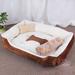 Tucker Murphy Pet™ Kennel Four Seasons Generic Dog Sleeping Mat Pet Bed Cotton in Red/Pink | 6 H x 35.5 W x 27.5 D in | Wayfair