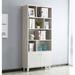 Latitude Run® 68" H x 31.5" W Geometric Bookcase Wood in Brown | 68 H x 31.5 W x 12 D in | Wayfair 8CFFFDB0BB5640529D6F4C70F24F3006