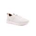 Wide Width Women's Stella Sneaker by SoftWalk in White (Size 8 W)
