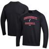 Men's Under Armour Black Cincinnati Bearcats Baseball All Day Arch Fleece Pullover Sweatshirt