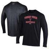 Men's Under Armour Black Texas Tech Red Raiders Softball Performance Long Sleeve T-Shirt