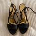 Coach Shoes | Nwot Coach Brand Gold And Black Wedges | Color: Black/Gold | Size: 10