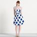 Kate Spade Dresses | Kate Spade Caroline Blue & White Dot Cotton Summer Dress, Size 6 | Color: Blue/White | Size: 6