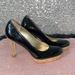 Jessica Simpson Shoes | Jessica Simpson Patent Leather And Cork 4 Inch Heels | Color: Black/Tan | Size: 5.5