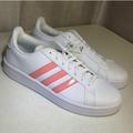 Adidas Shoes | Adidas Grand Court Base Sneakers Pink | Color: Pink/White | Size: 8 Runs 1/2 Sz Big